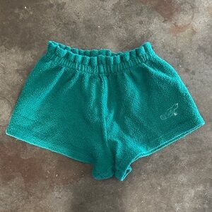 Bobo Choses Teal Terry Shorts for Kids